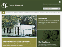 Tablet Screenshot of droverfinancial.com